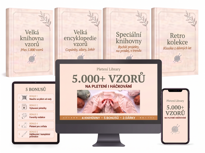Knihovna vzorů na pletení｜5.000+ vzorů